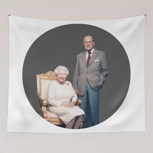 Item preview, Queen Elizabeth II and Prince Phillip designed and sold by Annreck Wallen.