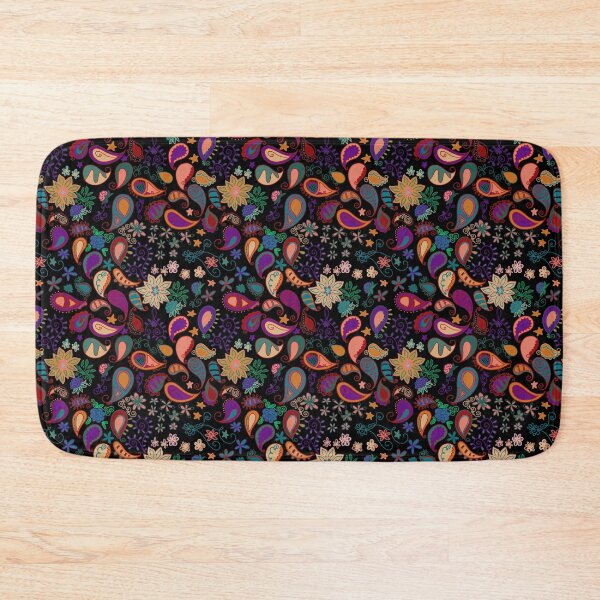 Item preview, Colorful Paisley on Black designed and sold by Kristi Duggins.