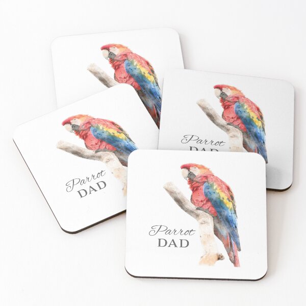 Item preview, Parrot Dad Bird Lover Watercolor designed and sold by obbow.