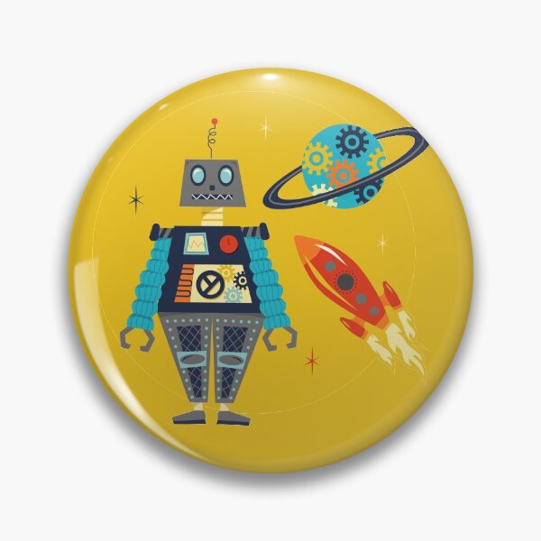 Item preview, Retro Robots designed and sold by latheandquill.