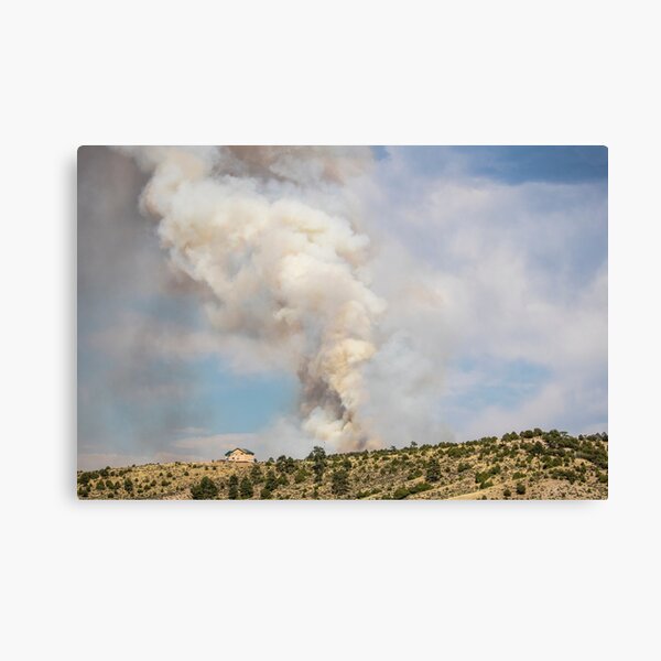 Smoke in the Rockies Canvas Print