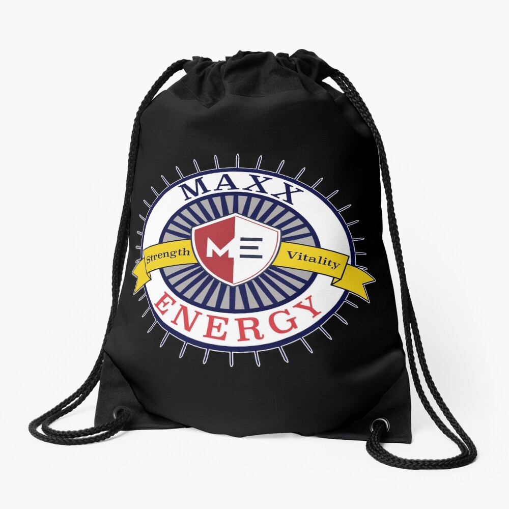 Positive Maxx Energy Optimistic Attitude Meditate. Drawstring Bag