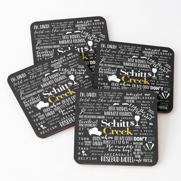 Schitt's Creek Memorable Quotes Coasters (Set of 4)
