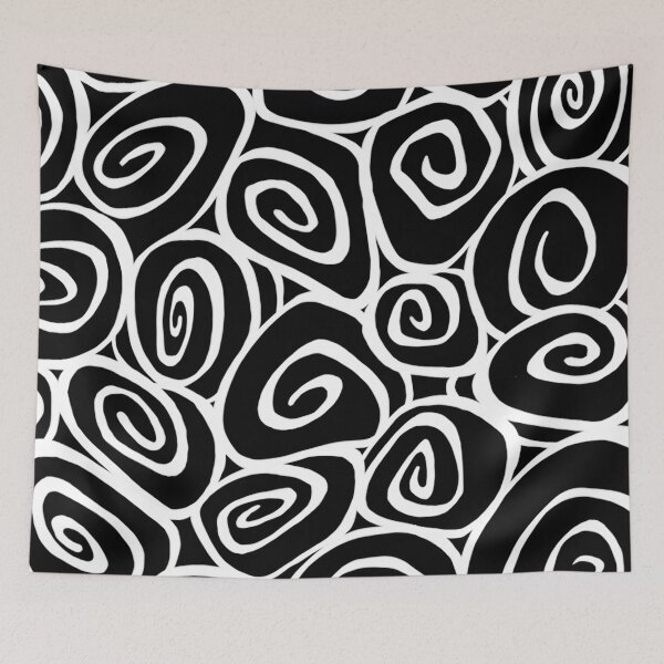 Item preview, White SWIRLS - Design by UMD designed and sold by Uncle Murray Designs  U.M.D..