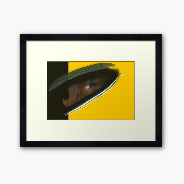 Aryton Senna Framed Art Print