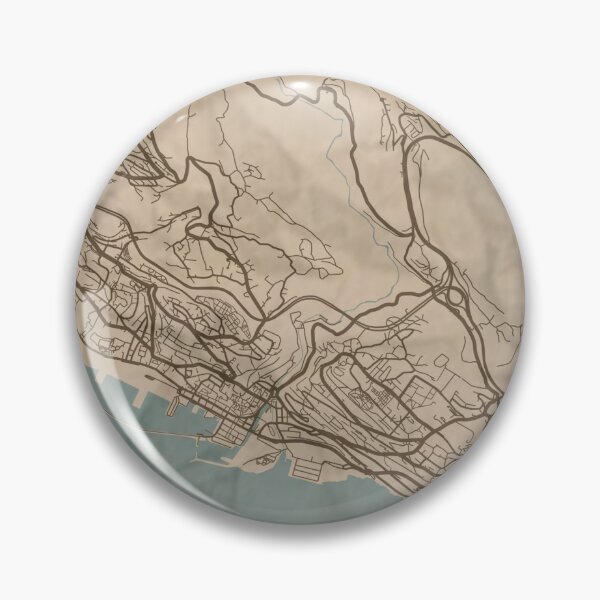 Item preview, Rijeka Sepia Map designed and sold by CPTVDesign.