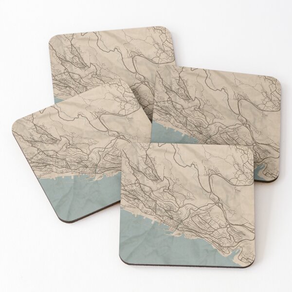 Item preview, Rijeka Sepia Map designed and sold by CPTVDesign.