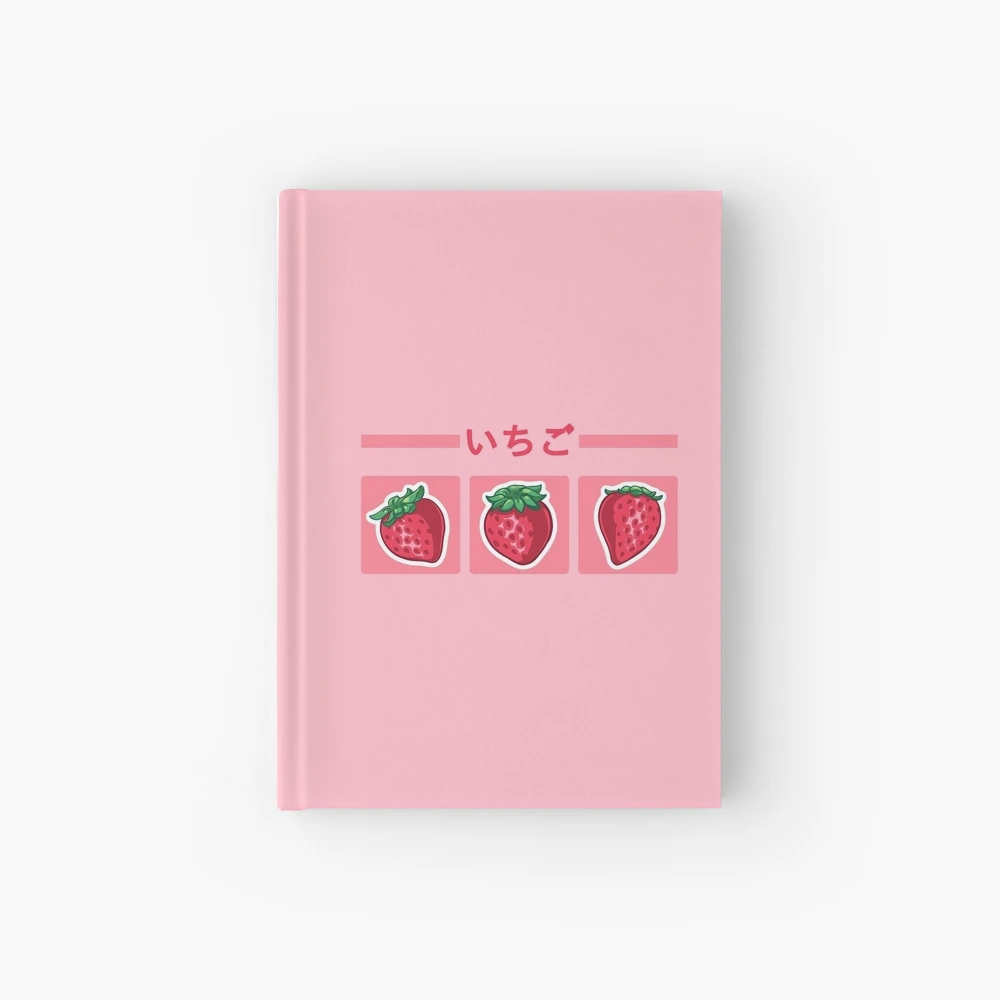 aesthetic notebook : Aesthetic Pink otaku anime Kawaii Japanese strawberry  Milk carton Journal: Cute aesthetic Pink strawberry Milk carton Journal