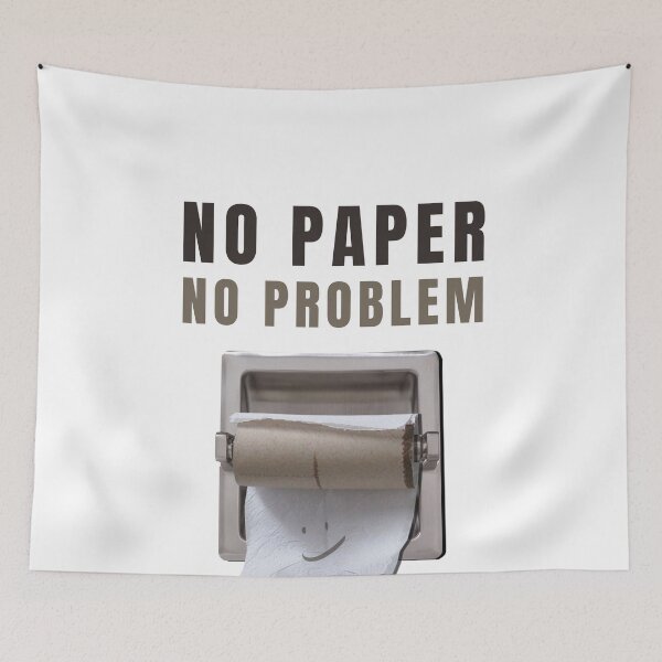 Item preview, No Paper No Problem - Toilet Paper - Quarantine designed and sold by deichmonster.