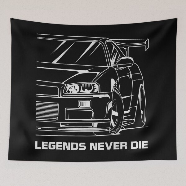 Item preview, Nissan Skyline GTR R34, BNR34, JDM, Legends Never Die, Car Lover, Car Guy, Car Fan, Car Enthusiast, Gearhead, Petrolhead, JDM Lover Gift designed and sold by 365CarMods Official.