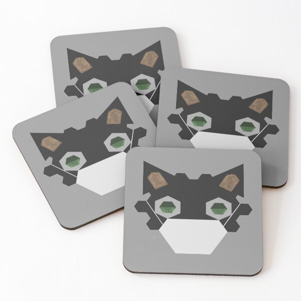 Item preview, Black cat protected by mask. designed and sold by wagnerps.
