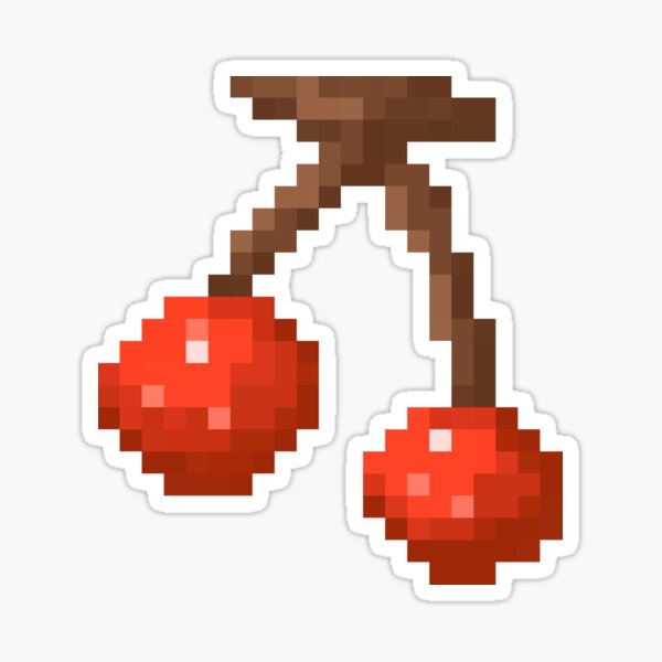"Cherry Pixel Art Animal Villager" Sticker for Sale by RebeccaCeleste Redbubble