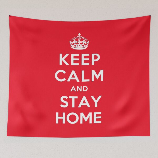Item preview, Keep Calm and Stay Home designed and sold by joshcartoonguy.