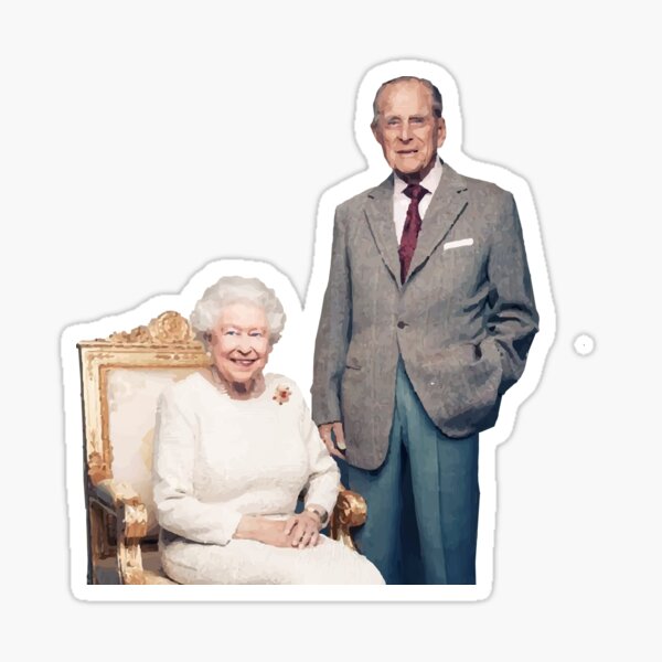 Item preview, Queen Elizabeth II and Prince Phillip designed and sold by Annreck Wallen.
