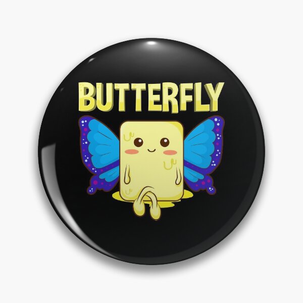 Item preview, Cute Butterfly Stick Of Butter With Wings Pun designed and sold by perfectpresents.