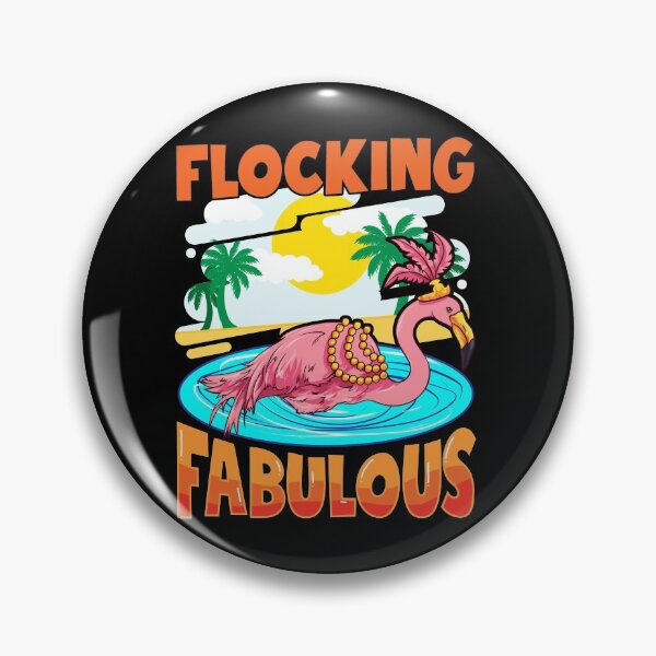 Item preview, Cute Flocking Fabulous Flamingo Confidence Pun designed and sold by perfectpresents.