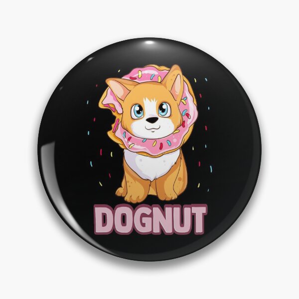 Item preview, Cute & Funny Dognut Dog Donut Pun Adorable Puppy designed and sold by perfectpresents.