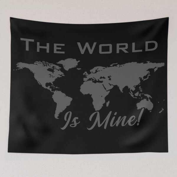Item preview, The World Is Mine! Simple Black designed and sold by anm7.