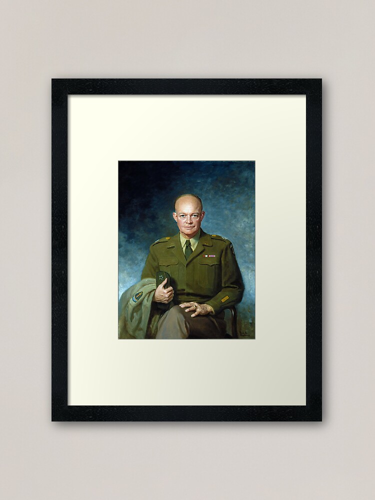 Alternate view of Dwight D. Eisenhower by Thomas Edgar Stephens (1947) Framed Art Print