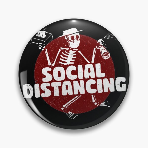 Item preview, Social Distancing Dancing Skeleton designed and sold by BlackRabbit33.