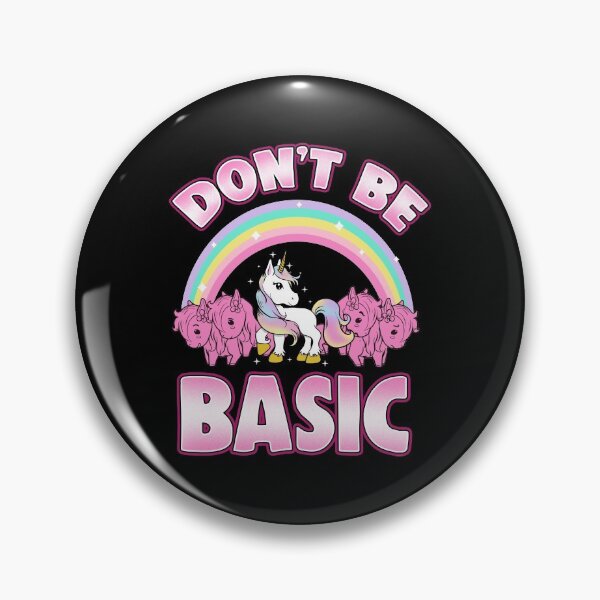 Item preview, Cute & Funny Don't Be Basic Unicorn Rainbow designed and sold by perfectpresents.