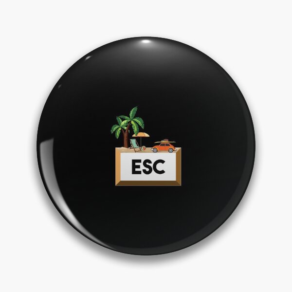 Artikelvorschau, Esc Vacation Escape Key Professioneller Programmierer entworfen und verkauft von perfectpresents.