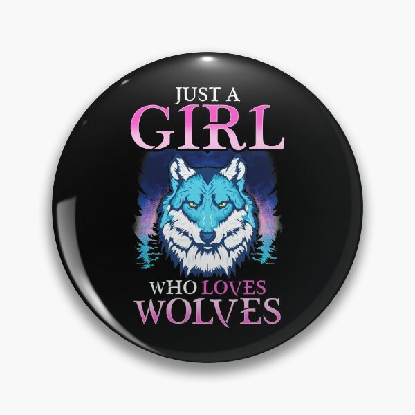 Item preview, Just A Girl Who Loves Wolves Confident Lone Wolf designed and sold by perfectpresents.