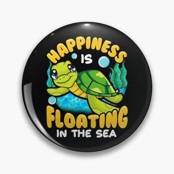 Item preview, Sea Turtle Happiness Is Floating In The Sea designed and sold by perfectpresents.