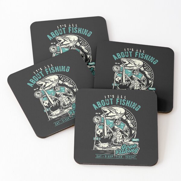 Item preview, It's All About Fishing Design. Funny, Retro, Distressed Tee designed and sold by PackAPunch.