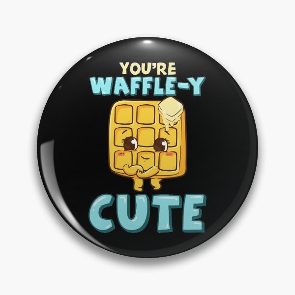 Item preview, Funny You're Waffle-y Cute Waffle Breakfast Pun designed and sold by perfectpresents.