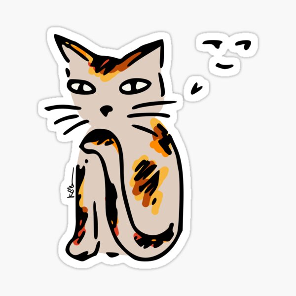 Sneaky Cat Sticker