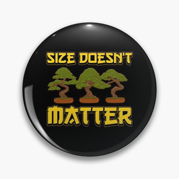Item preview, Funny Size Doesn't Matter Small Bonsai Tree Plant designed and sold by perfectpresents.
