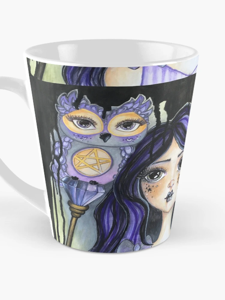 Thumbnail 3 of 4, Coffee Mug, Oracle Owl designed and sold by RuffledAndPunk.