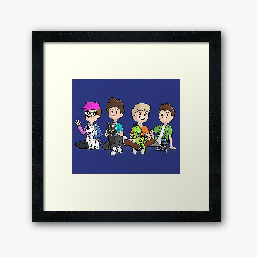 Denis And Pals Framed Art Print By Lazarb Redbubble