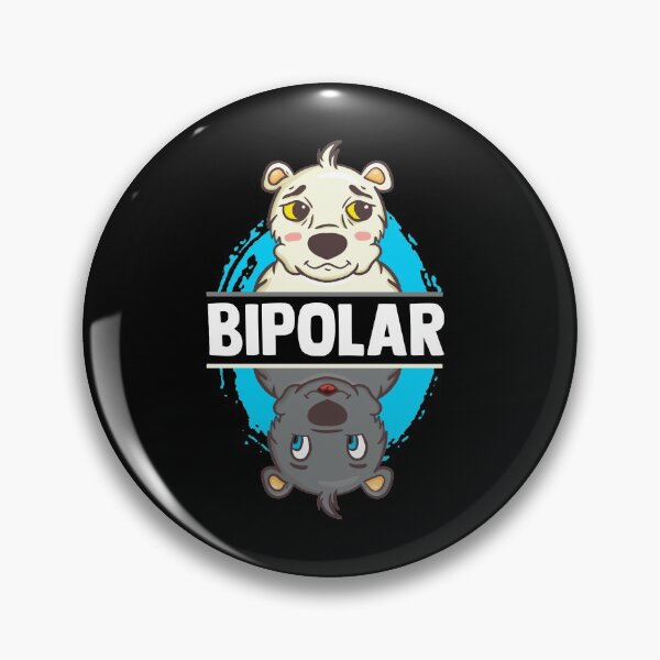 Item preview, Cute & Funny Bipolar Polar Bear Polarity Pun designed and sold by perfectpresents.
