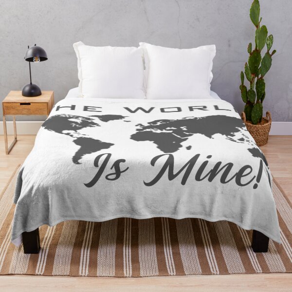 Item preview, The World Is Mine! Simple White designed and sold by anm7.