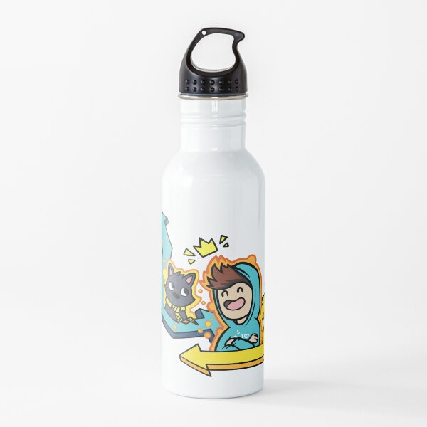 Denis Gaming Water Bottle Redbubble - denis roblox murder mystery 2 w squads