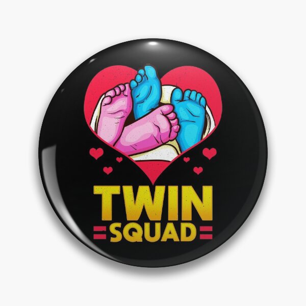 Item preview, Cute Twin Squad Twinning Baby Feet Announcement designed and sold by perfectpresents.