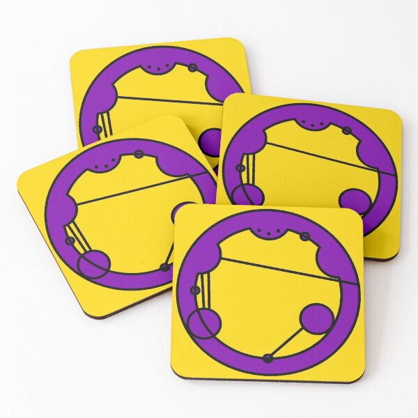 Item preview, Intersex in Circular Gallifreyan in Intersex Flag Colors designed and sold by CaelanPride.