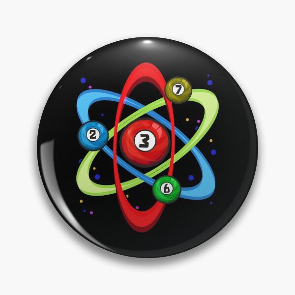 Item preview, Awesome Billiards Ball Atom Science Pool Player designed and sold by perfectpresents.