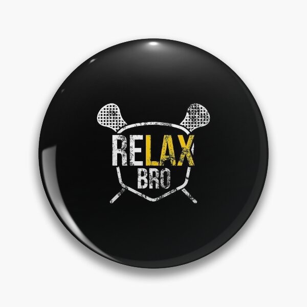 Item preview, Vintage ReLAX Bro Lacrosse Cute Distressed LAX Pun designed and sold by perfectpresents.
