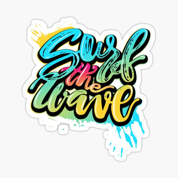 Surf the Wave Sticker