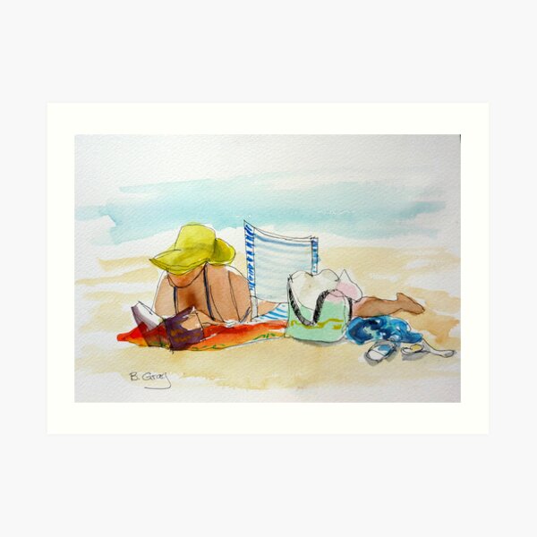 Sunday afternoon at the beach 1 Art Print