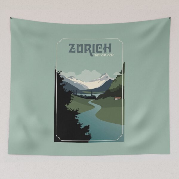 Item preview, Vintage Zurich Switzerland Travel designed and sold by digitalvintage.