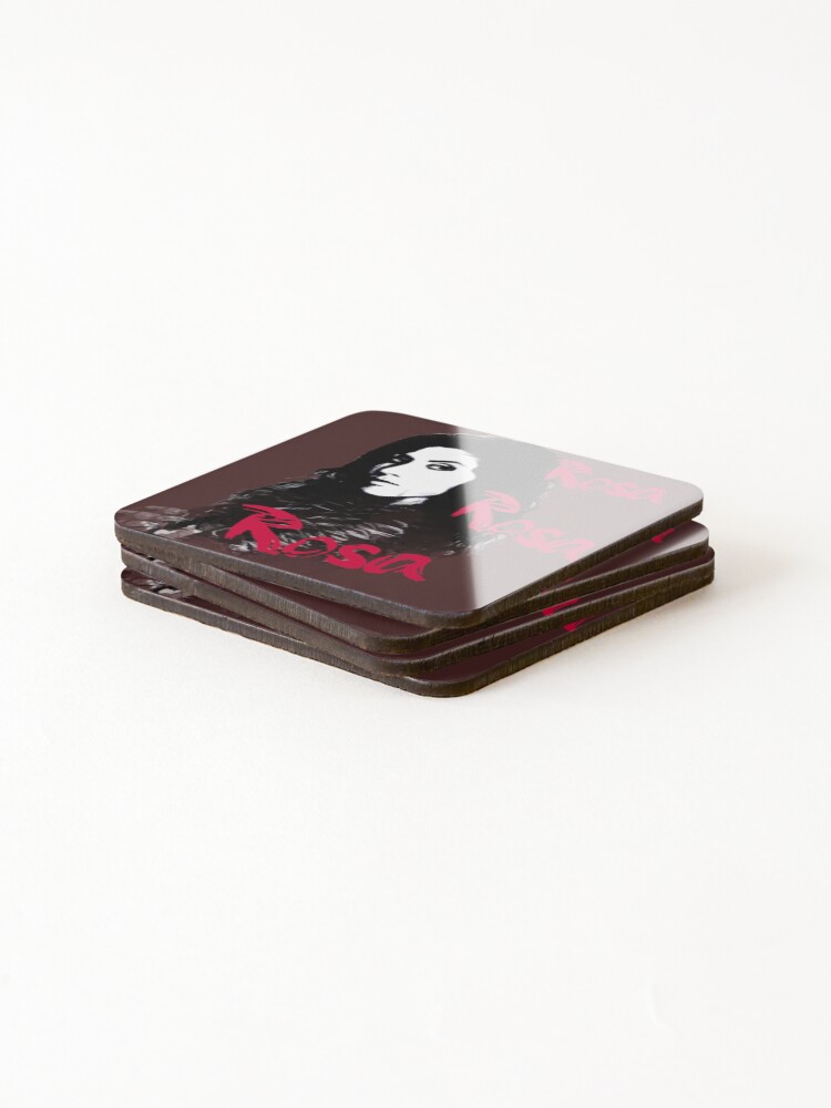 Thumbnail 4 of 5, Coasters (Set of 4), Rosa Rosa Rosa designed and sold by -JustJames-.