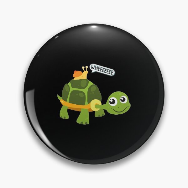 Item preview, Cute Snail Riding on Turtle Yelling Whee Animals designed and sold by perfectpresents.