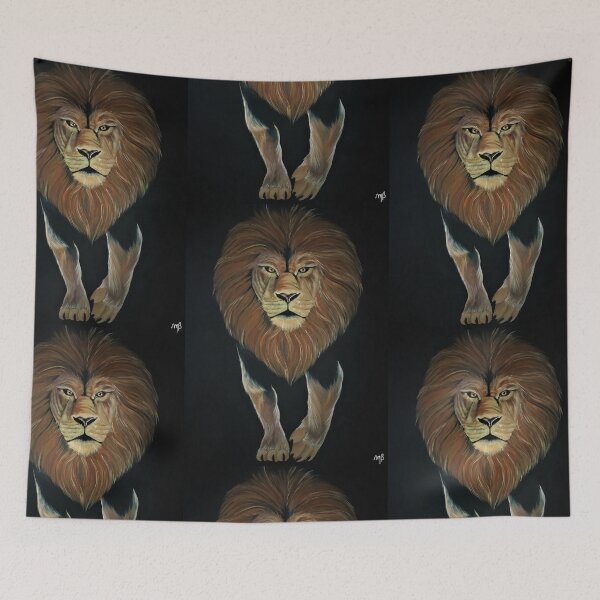 Item preview, Lion painting designed and sold by Meryem Berrada.