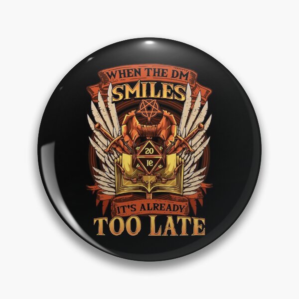 Item preview, Funny When the DM Smiles, It's Already Too Late designed and sold by perfectpresents.