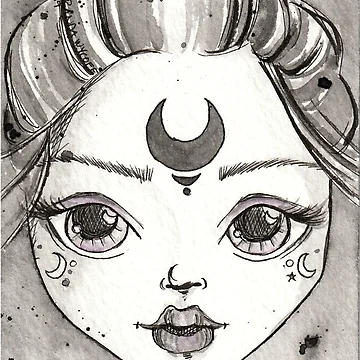 Artwork thumbnail, Moon Goddess by RuffledAndPunk
