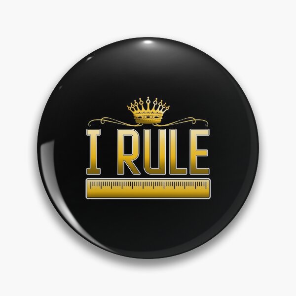 Item preview, Funny I Rule Math Ruler Mathematics Pun Teacher designed and sold by perfectpresents.